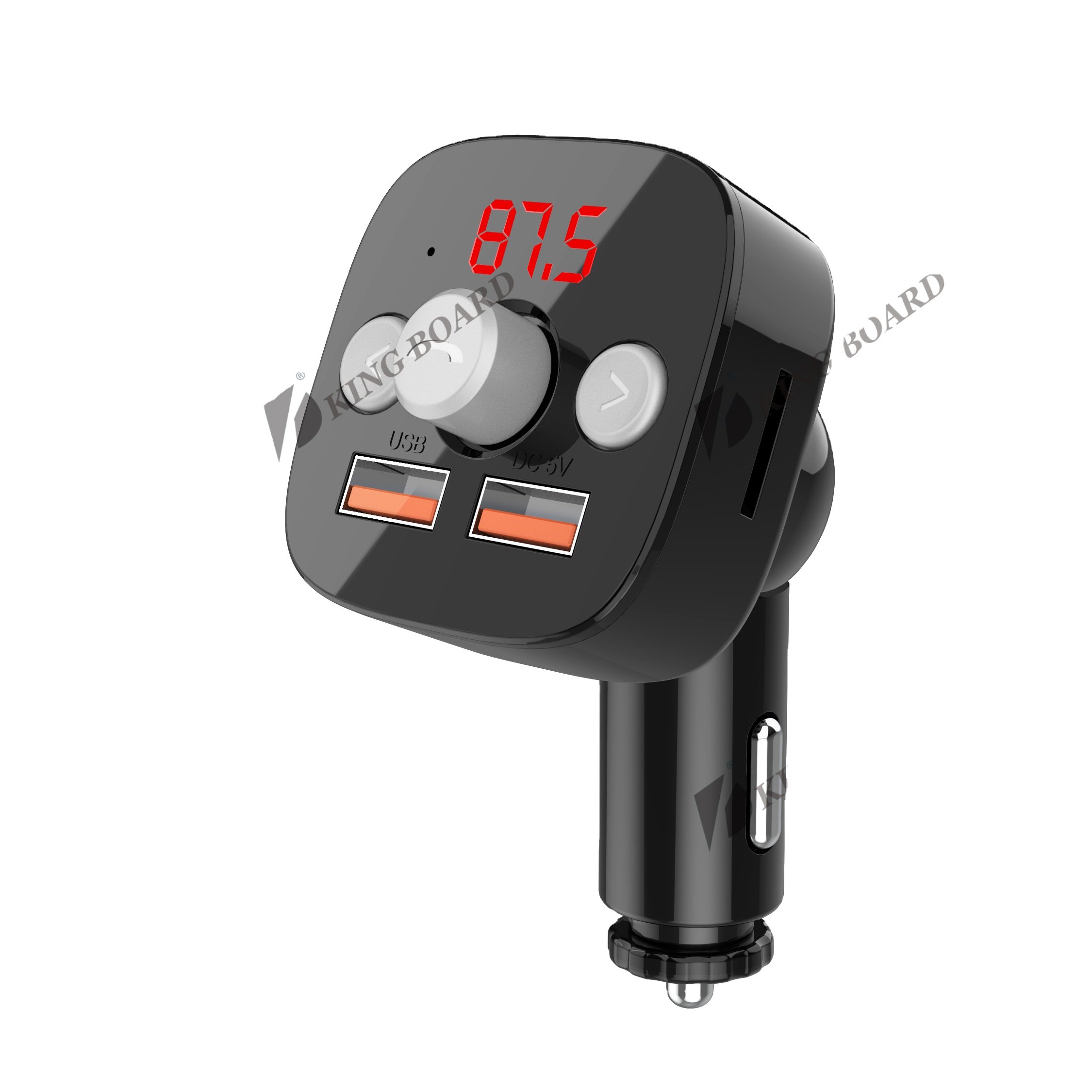 Wireless FM Transmitter Car Kit Radio Receiver MP3 Player with USB Car Charger Read Micro SD Card and USB Flash Drive KCB-907